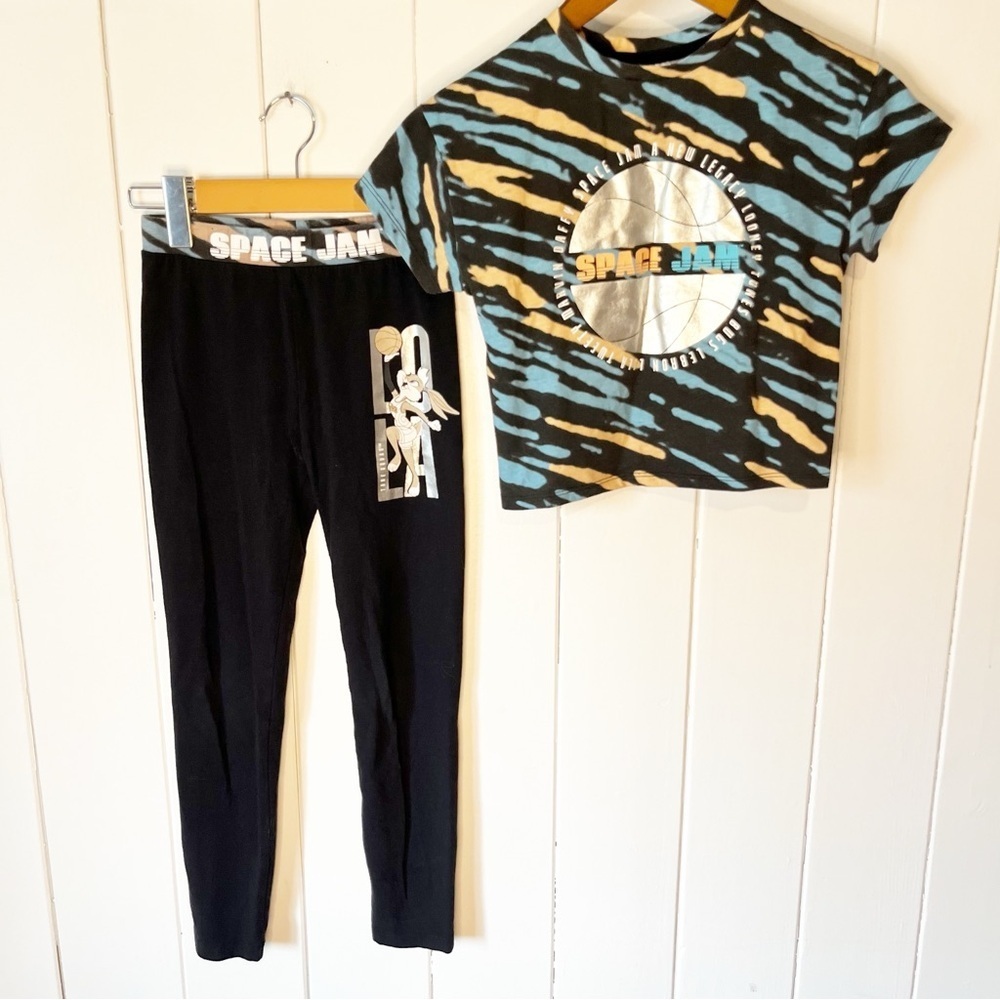 Space Jam Kids Lola Bunny Top and Tights Set. Size 7-8.